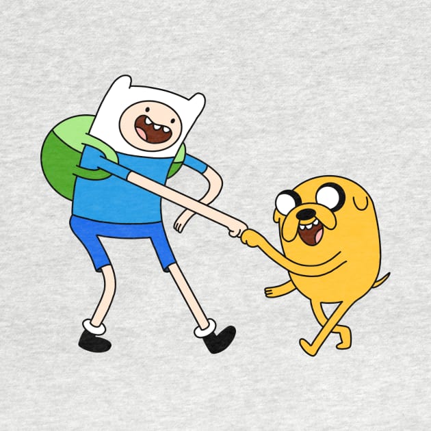 Finn and Jake fist bump Adventure Time by maxtrology